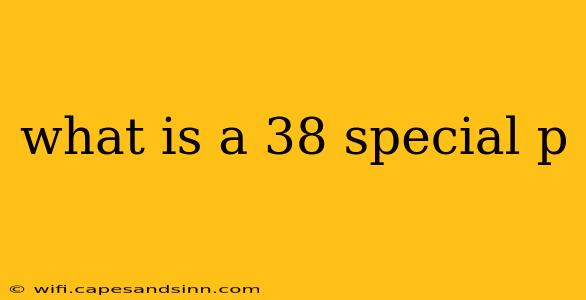 what is a 38 special p