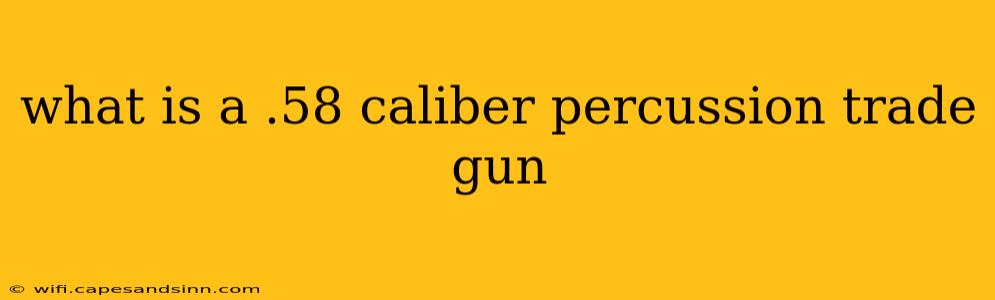 what is a .58 caliber percussion trade gun