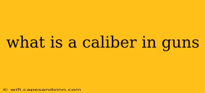 what is a caliber in guns