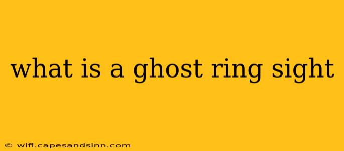 what is a ghost ring sight