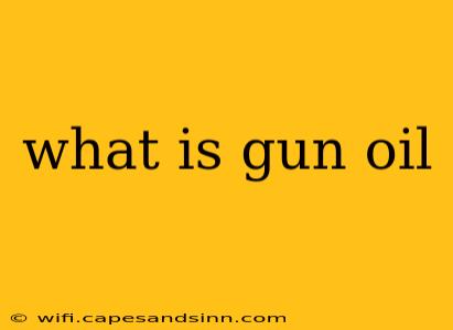 what is gun oil