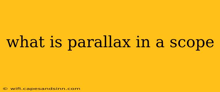 what is parallax in a scope