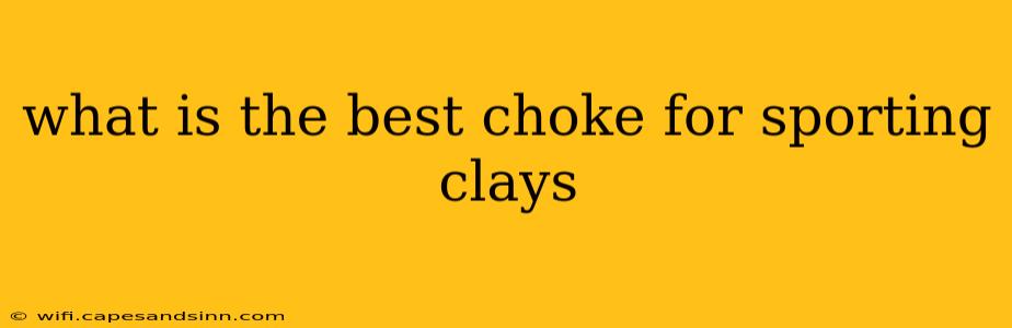 what is the best choke for sporting clays