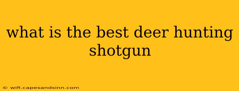 what is the best deer hunting shotgun