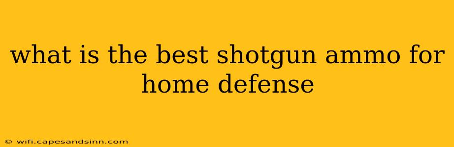 what is the best shotgun ammo for home defense