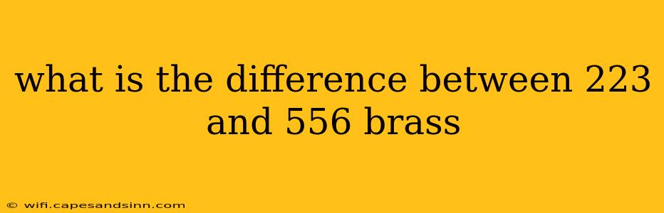 what is the difference between 223 and 556 brass