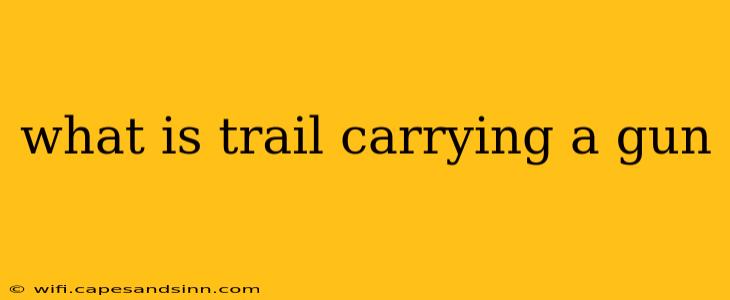 what is trail carrying a gun