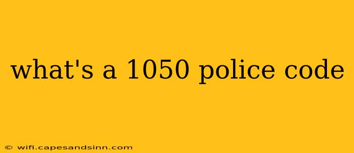 what's a 1050 police code