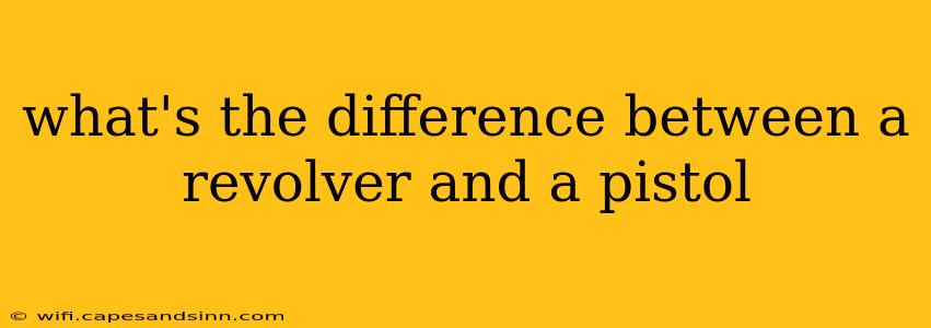 what's the difference between a revolver and a pistol