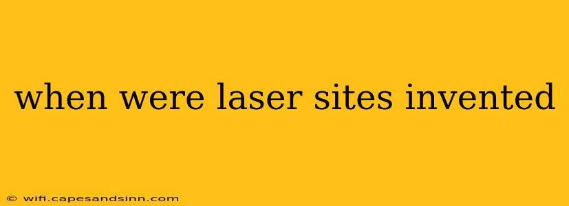 when were laser sites invented