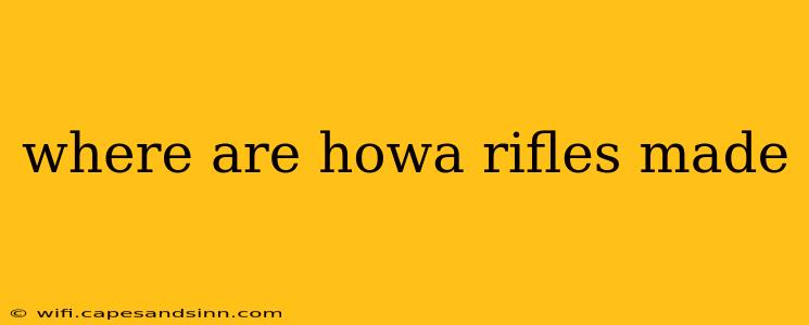 where are howa rifles made