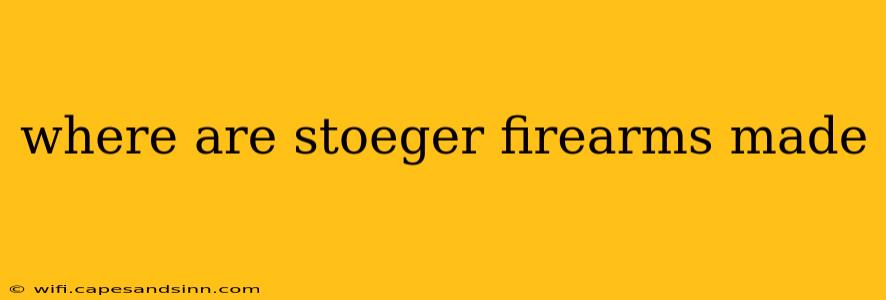 where are stoeger firearms made