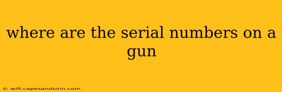 where are the serial numbers on a gun