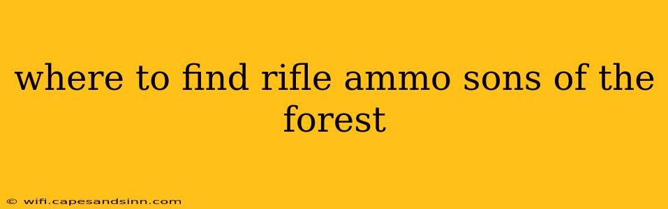 where to find rifle ammo sons of the forest