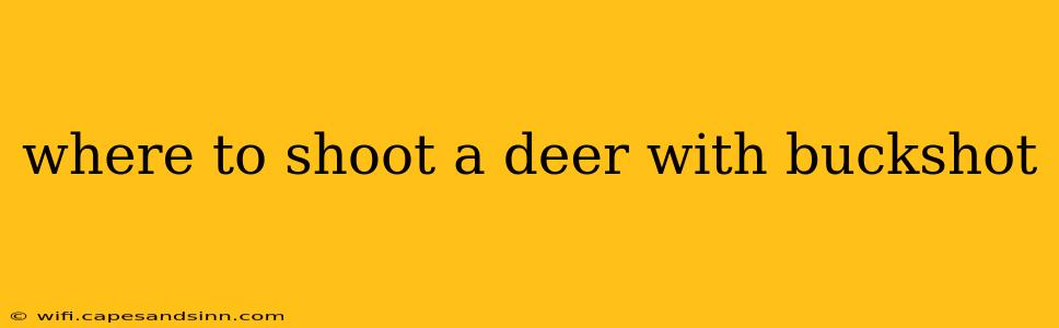 where to shoot a deer with buckshot