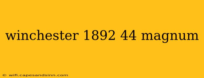 winchester 1892 44 magnum