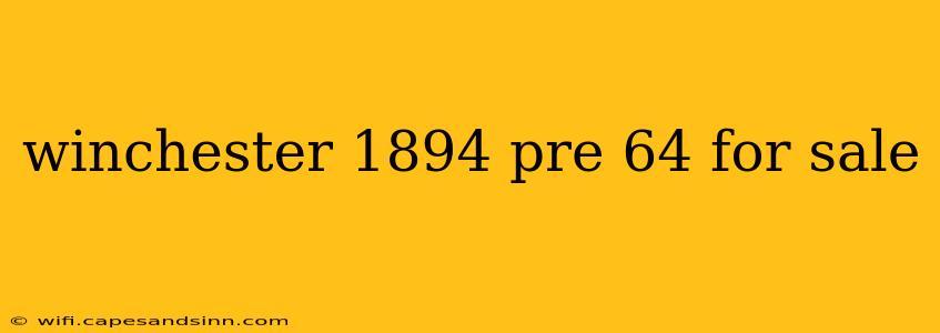 winchester 1894 pre 64 for sale