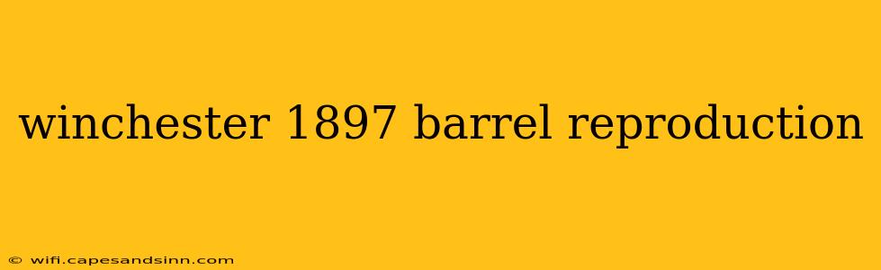 winchester 1897 barrel reproduction