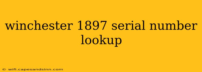 winchester 1897 serial number lookup