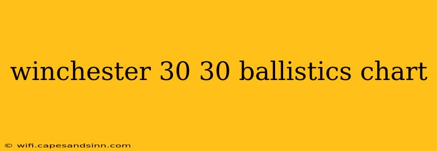 winchester 30 30 ballistics chart