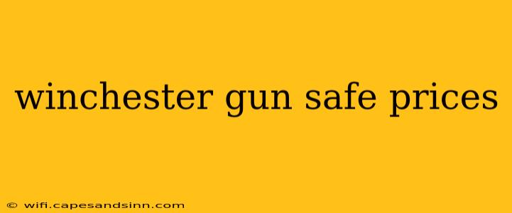 winchester gun safe prices