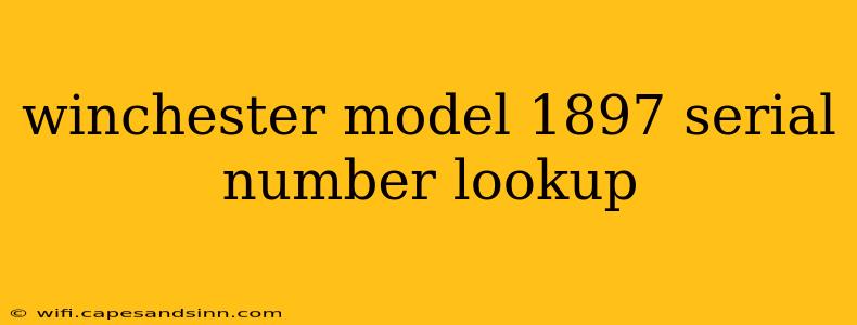 winchester model 1897 serial number lookup