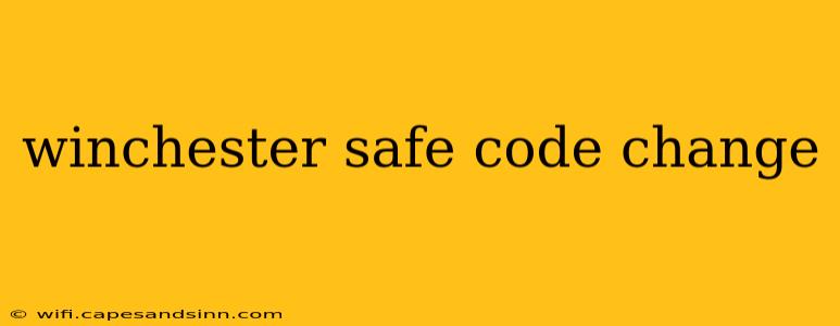 winchester safe code change