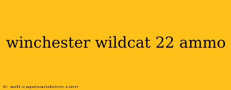 winchester wildcat 22 ammo