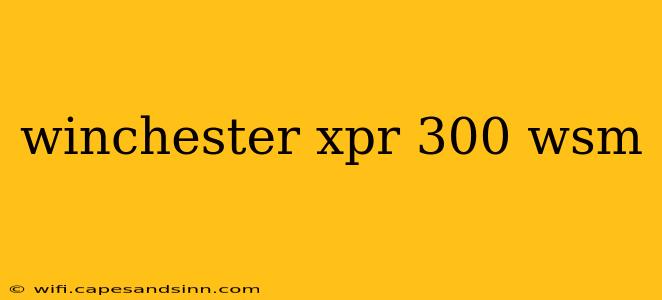 winchester xpr 300 wsm