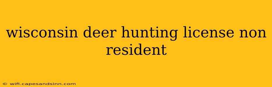 wisconsin deer hunting license non resident