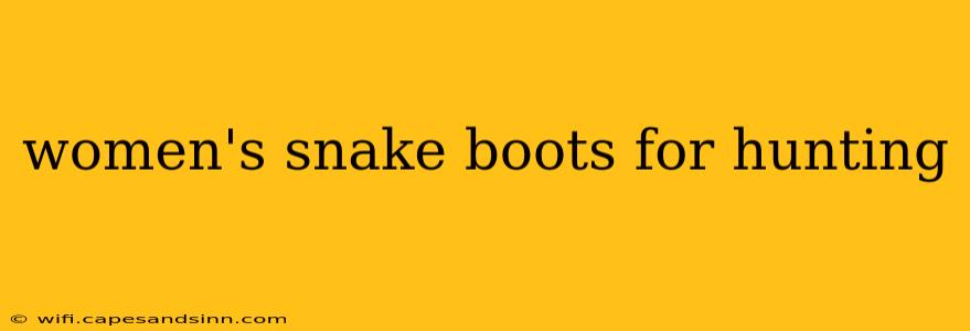 women's snake boots for hunting